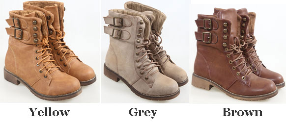 Vintage Chalaza Buckle Woman Martin Boots