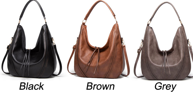 Vintage Hollow Tassel Hobo Handle Handbags Satchel Bags Tote Messenger Bag For Women Large Capacity Shoulder Bags Crossbody Bag