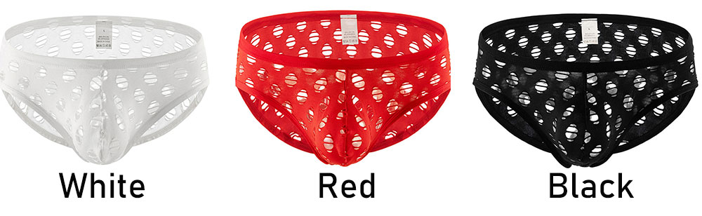 Sexy Men's Large Mesh Semi-Transparent Fishnet Thong U-Pouch Hollow Out T-Back Underwear G-string Sissy Underpants