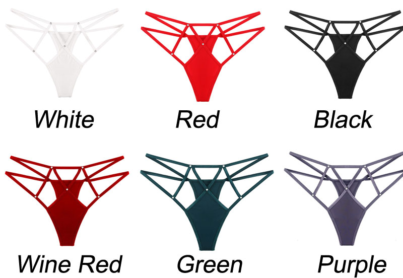 Sexy Thin Cross High Rise Straps Naughty Briefs Women's Underwear Thong T-Back Lingerie Erotic Underpants Seamless Panties 