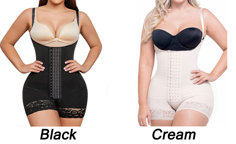 Crotchless Lace Butt Lifter 4-breasted Trainer Tummy Control Bodysuit Body Shaper Seamless Leotards Bodycon Jumpsuit Shapewear