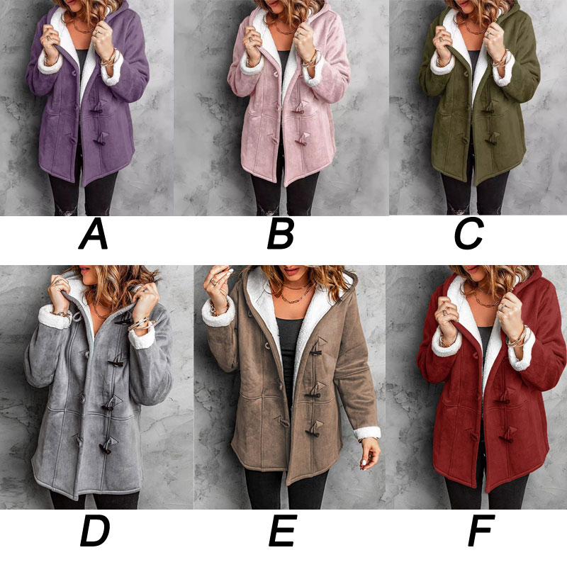 Winter Outfits Warm Thicken Outwear Hoodie Overcoat Windbreaker Long Clothes Fleece Lining Jacket Sweatshirt Women's Coat