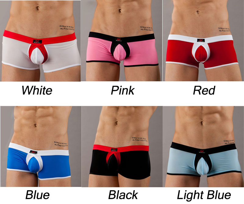 Sexy Cross Bulge Pouch Boxer Briefs Trunks Underwear Panties Men's Underpants Lingerie Athletic Jockstrap Trunks Knickers