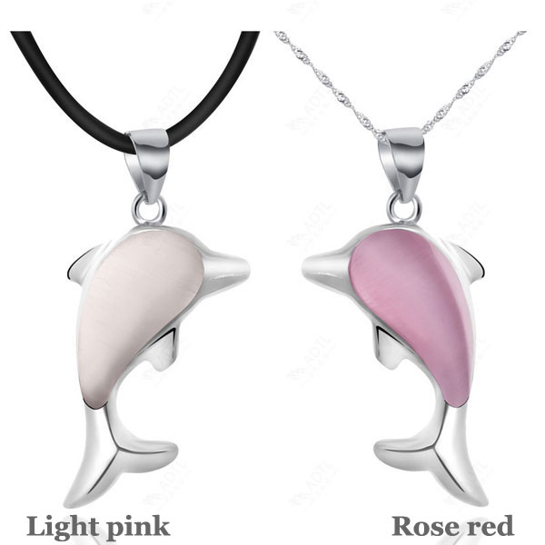 Lovely Dolphin Animal Sterling Silver Pendant