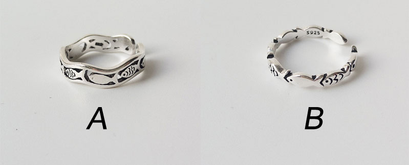 Fish Hollow Rings For Women Wedding Engagement Jewelry Charm Finger Band Animal Promise Open Ring