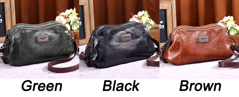 Retro Simple Soft Leather Ladies Crossbody Messenger Purses Gift For Her Shoulder Bag Women's Tote Satchel Bags 