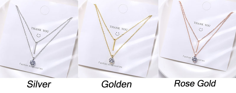 Fashion Angel Wings Ring Crown Zircon Pendant Necklace For Women Jewelry Accessory Gift Sterling Silver Necklace