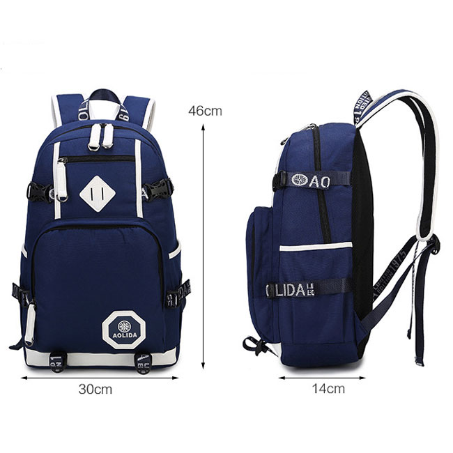 Leisure Oxford Belt College Bag Travel Waterproof Large Capacity Canvas School Backpack