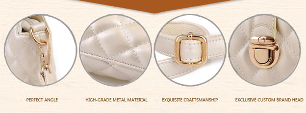 Stylish Rhombus Pattern Messenger Bag Shoulder Bag