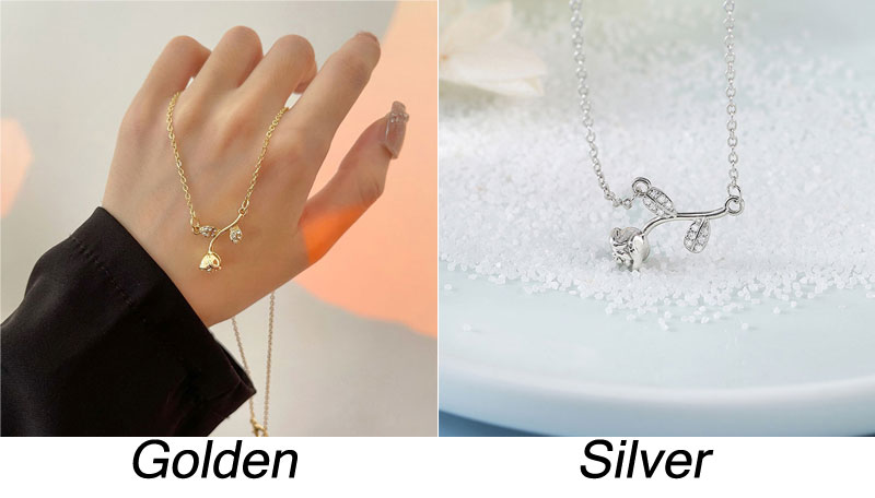 Fashion Rose Flower Crystal Pendant Necklace For Women Teen Girls Jewelry Accessory Gift Sterling Silver Necklace