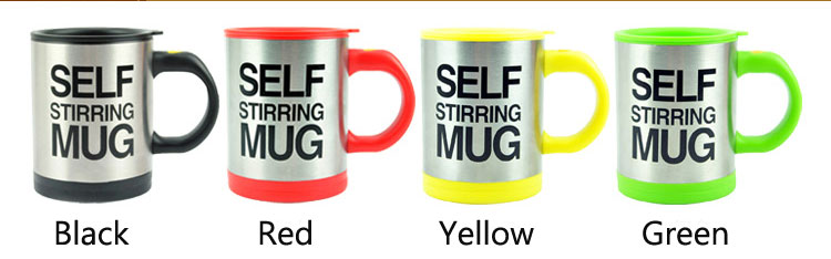 Creative Stainless Steel Lids Electric Coffee Mug Cup