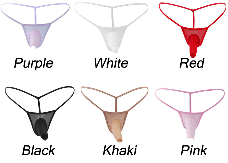 Sexy Elephant Nose Thong Panties G-String Underpants Men's Briefs Underwear Athletic Supporter Sissy Lingerie 