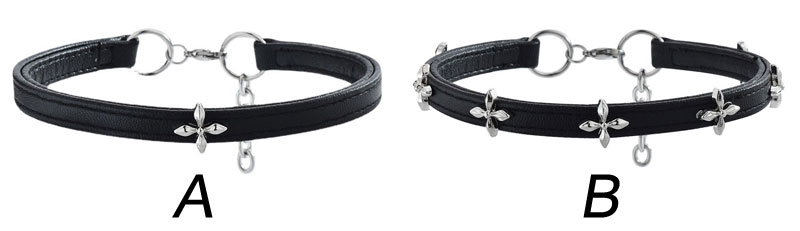 Punk Metal Rivet Cross Flower Leather Women's Necklace Gothic Rock Adjustable Bar Party Accessories Collars Choker