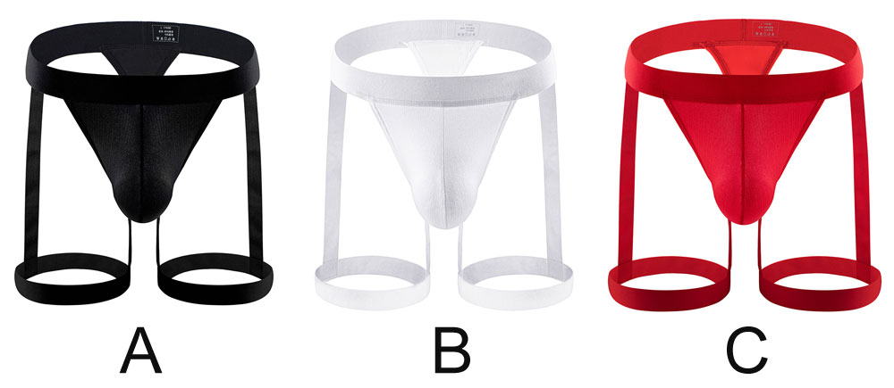 Sexy Men's Underwear Suspender Belt Glute-Enhancing Dual-Silk Gay Nightwear Trunks Exotic Foundation Garments Sissy Lingerie G-string Thong