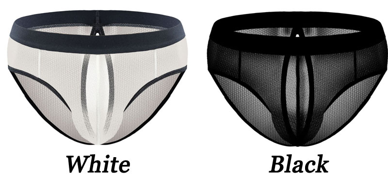 Sexy Crotchless Thin Sheer Bulge Pouch Lingerie Low Rise Panty For Men Sissy Crossdress Underpants Backless Brifes 