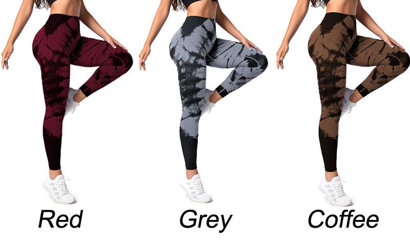 Colorful Printing Butt Lifting High Waist Scrunch Tummy Control Soft Athletic Pants Running Workout Yoga Women's Slim Seamless Leggings