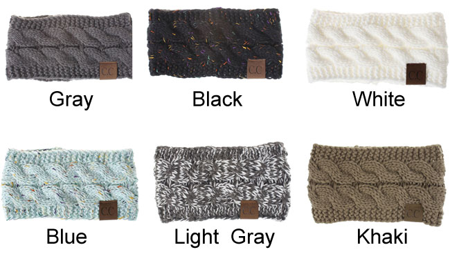 Fashion Motley Twist Soft Thick Wool Hairband Knit Warm Winter Women Hairbands