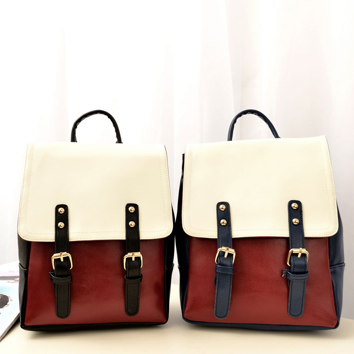 Frische Kontrast Farbe Schulrucksack